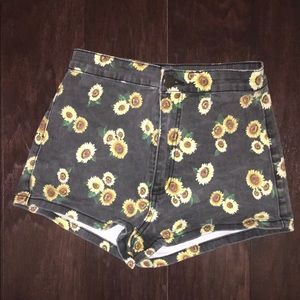 Forever 21 floral denim shorts.